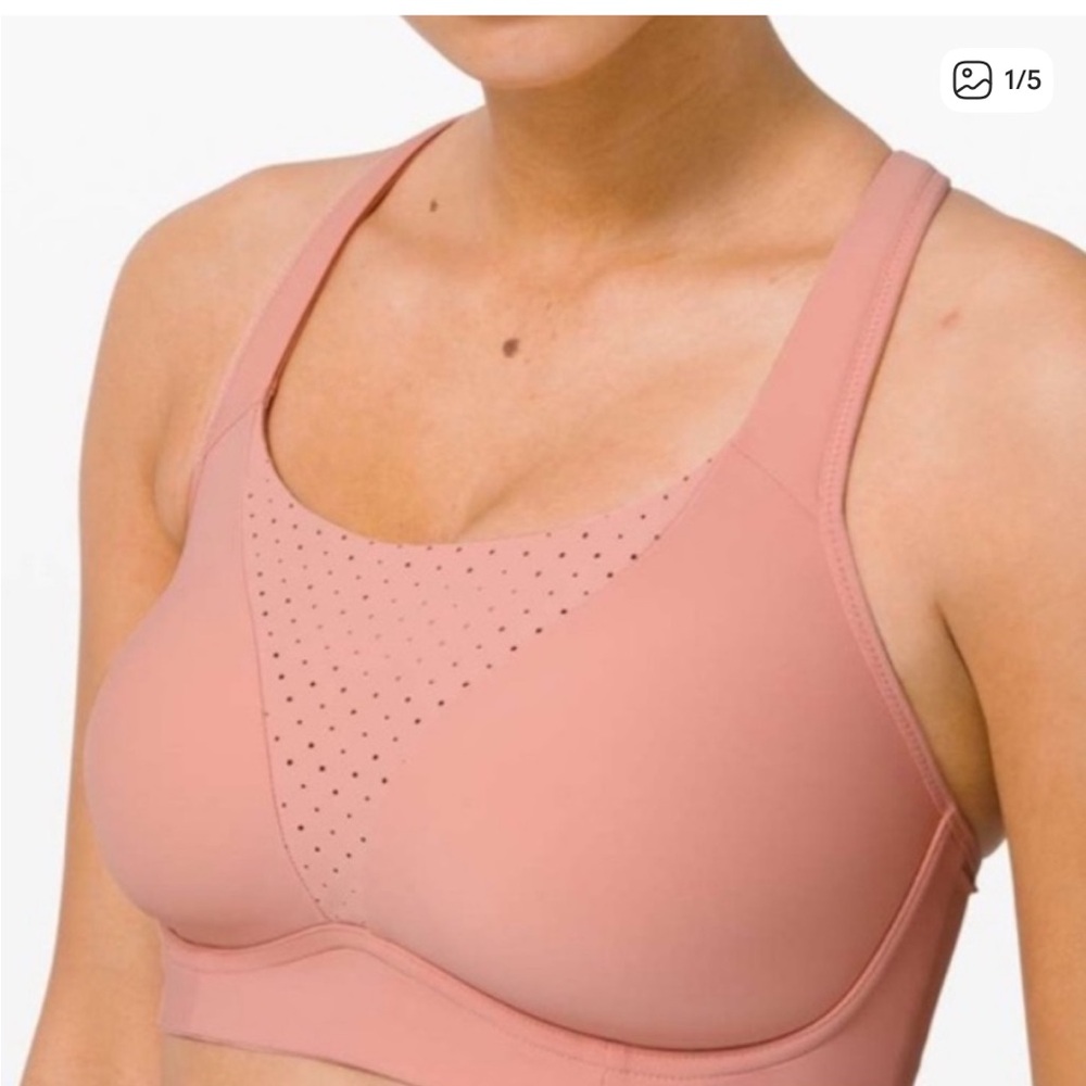 Lululemon Baby Pink Runtimes Sports Bra (see last photo for exact color)